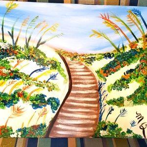 Portrait of a beach in Florida